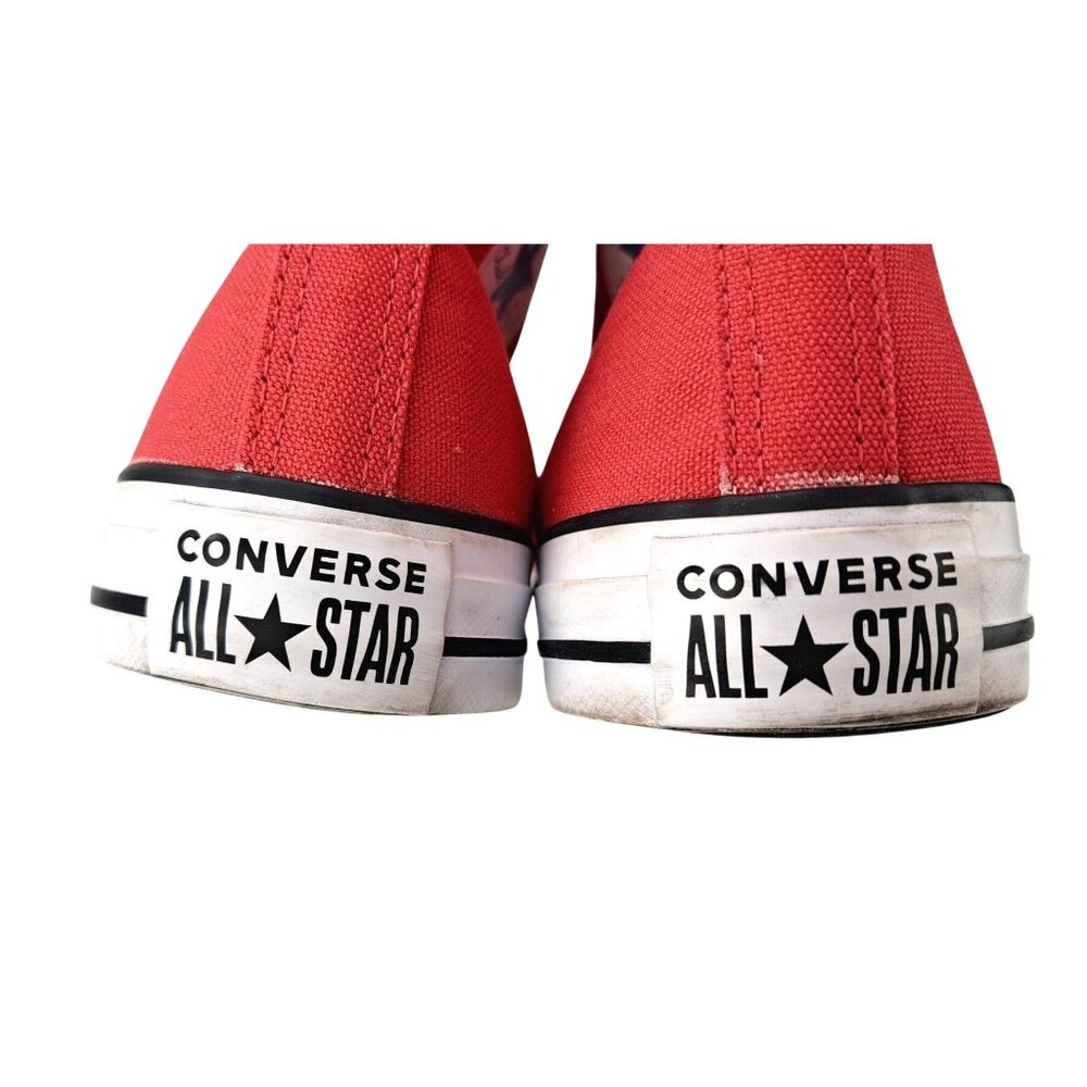 Converse Chuck Taylor All Star Red High-Top Sneakers Women Size 9 Men 7 Canvas - Picture 10 of 12